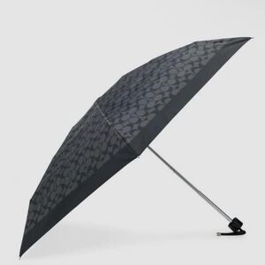 Coach Signature UV Protection Mini Umbrella C4322 NWT Graphite Black Compact